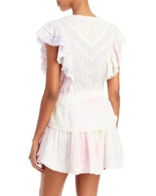 Gwen Ruffled Sleeve Tie Dye Mini Dress - LoveShackFancy 7 Gwen Ruffled Sleeve Tie Dye Mini Dress - LoveShackFancy - Image 5