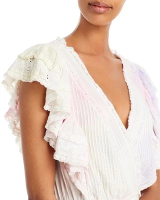 Gwen Ruffled Sleeve Tie Dye Mini Dress - LoveShackFancy 4 Gwen Ruffled Sleeve Tie Dye Mini Dress - LoveShackFancy - Image 2