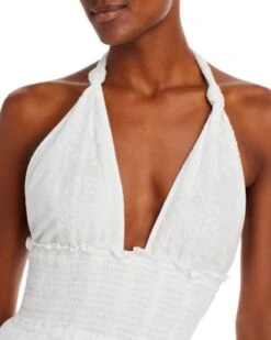 Deanna Cotton Halter Dress - LoveShackFancy -LoveShackFancy Shop 12480462 fpx