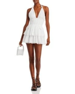 Deanna Cotton Halter Dress - LoveShackFancy -LoveShackFancy Shop 12480465 fpx