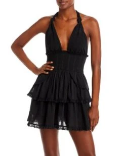 Deanna Cotton Halter Dress - LoveShackFancy -LoveShackFancy Shop 12480466 fpx