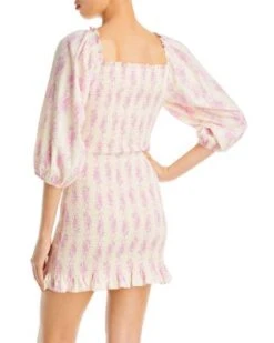 Kyndra Printed Cotton Cut Out Dress - LoveShackFancy -LoveShackFancy Shop 12659648 fpx