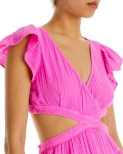 Audrina Cotton Cutout Mini Dress - LoveShackFancy -LoveShackFancy Shop 12821128 fpx