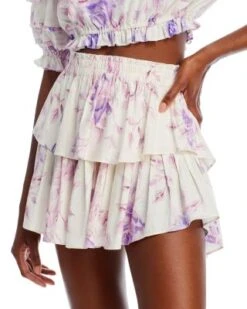 Ruffled Mini Skirt - LoveShackFancy -LoveShackFancy Shop 12870762 fpx