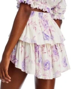 Ruffled Mini Skirt - LoveShackFancy -LoveShackFancy Shop 12870765 fpx