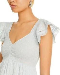 Athalia Smocked Clip Dot Mini Dress - LoveShackFancy -LoveShackFancy Shop 12888362 fpx