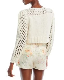 Larson Cropped Pullover Sweater - LoveShackFancy -LoveShackFancy Shop 12945365 fpx