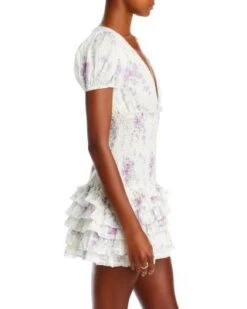 Radia Cotton Floral Ruffle Skirt Mini Dress - LoveShackFancy -LoveShackFancy Shop 13007915 fpx