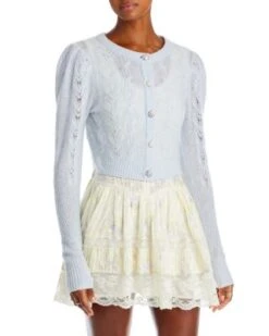 Birch Wool & Cashmere Cardigan - LoveShackFancy -LoveShackFancy Shop 13018300 fpx