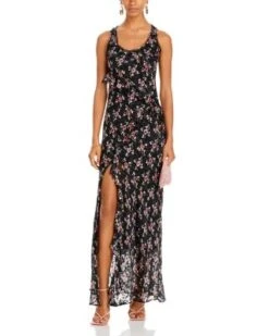 Thisbe Floral Slit Maxi Dress - LoveShackFancy -LoveShackFancy Shop 13084992 fpx