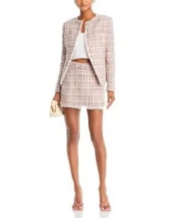 Royce Tweed Mini Skirt - LoveShackFancy -LoveShackFancy Shop 13146207 fpx 1