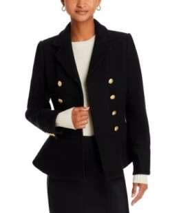 Morrow Wool Blend Peplum Blazer - LoveShackFancy