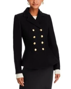 Morrow Wool Blend Peplum Blazer - LoveShackFancy -LoveShackFancy Shop 13158455 fpx