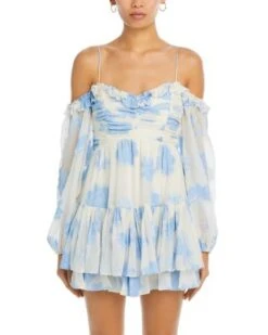 Zennia Floral Off The Shoulder Dress - LoveShackFancy -LoveShackFancy Shop 13251731 fpx