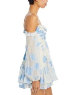 Zennia Floral Off The Shoulder Dress - LoveShackFancy -LoveShackFancy Shop 13251733 fpx