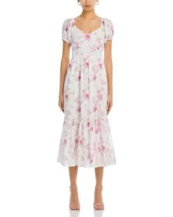 Angie Cotton Floral Midi Dress - LoveShackFancy -LoveShackFancy Shop 13251745 fpx