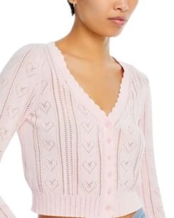 Petra Pointelle Cropped Cardigan - LoveShackFancy -LoveShackFancy Shop 13251954 fpx