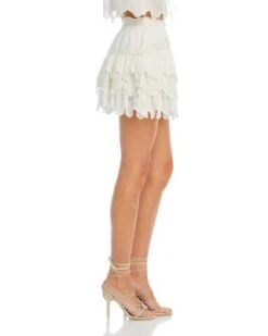Donahue Mini Skirt - LoveShackFancy -LoveShackFancy Shop 13251995 fpx