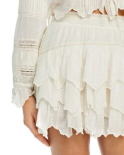 Donahue Mini Skirt - LoveShackFancy -LoveShackFancy Shop 13251996 fpx