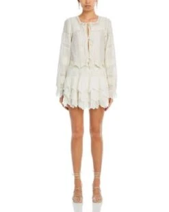 Donahue Mini Skirt - LoveShackFancy -LoveShackFancy Shop 13252368 fpx 1