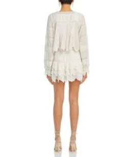 Donahue Mini Skirt - LoveShackFancy -LoveShackFancy Shop 13252369 fpx 1