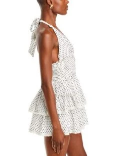 Deanna Smocked Halter Mini Dress - LoveShackFancy -LoveShackFancy Shop 13260520 fpx