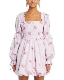 Janey Square Neck Smocked Dress - LoveShackFancy -LoveShackFancy Shop 13277710 fpx