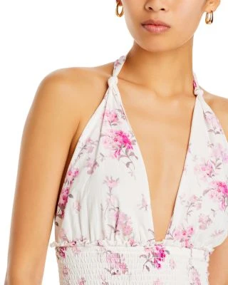 Deanna Floral Print Cotton Halter Dress - LoveShackFancy 7 Deanna Floral Print Cotton Halter Dress - LoveShackFancy - Image 5