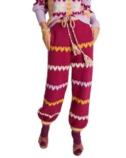 LoveShackFancy Darling Intarsia Chabela Pant Women