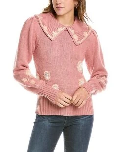 LoveShackFancy Union Wool-Blend Top Women