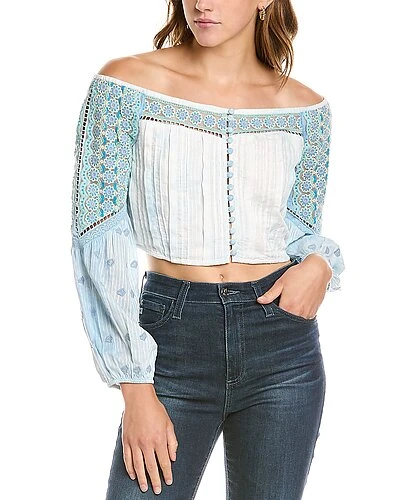 LoveShackFancy Perris Crop Top Women 3 LoveShackFancy Perris Crop Top Women