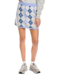 LoveShackFancy Marseille Wool & Cashmere-Blend Skirt Women