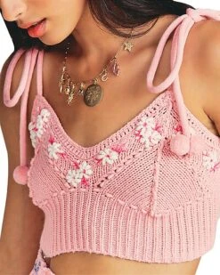 LoveShackFancy Daytime Bloom Wool-Blend Sweater Women