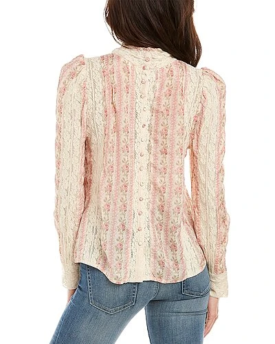 LoveShackFancy Jacque Silk Top Women 4 LoveShackFancy Jacque Silk Top Women - Image 2