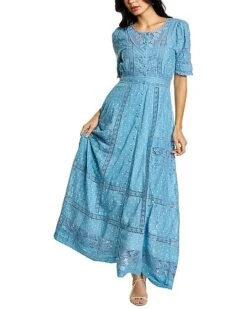 LoveShackFancy Victorian Maxi Dress Women