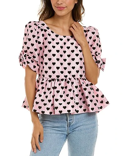 LoveShackFancy Nobility Taffeta Keily Top Women 3 LoveShackFancy Nobility Taffeta Keily Top Women