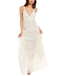 LoveShackFancy Celestia Silk-Lined Gown Women