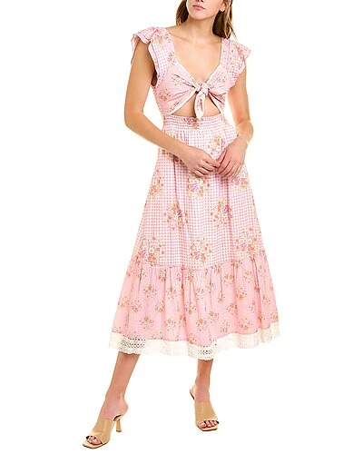 LoveShackFancy Emeka Midi Dress Women 3 LoveShackFancy Emeka Midi Dress Women