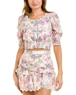 LoveShackFancy Karsten Crop Top Women