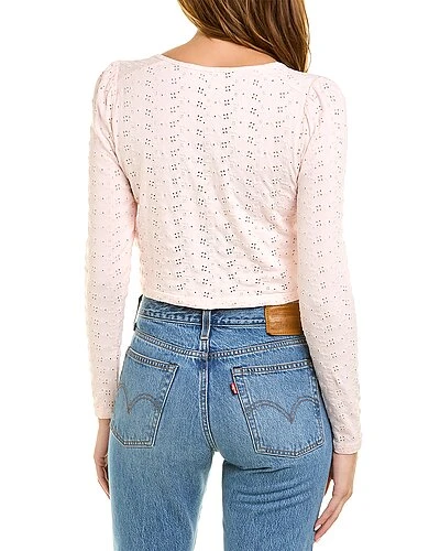 LoveShackFancy Jonah Crop Cardigan Women 4 LoveShackFancy Jonah Crop Cardigan Women - Image 2