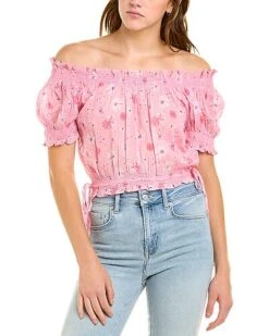 LoveShackFancy Rosalinda Crop Top Women