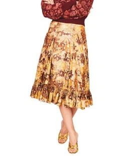 LoveShackFancy Normandie Night Shin Lil Skirt Women