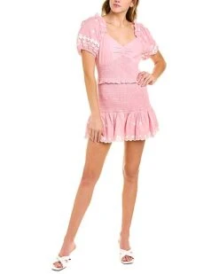 LoveShackFancy Jarrah Mini Dress Women