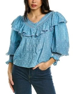LoveShackFancy Bunnie Blouse Women