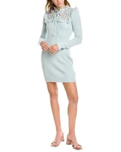 LoveShackFancy Bellini Wool-Blend Dress Women