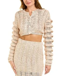 LoveShackFancy Junice Crop Cardigan Women