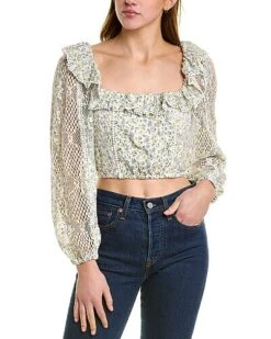 LoveShackFancy Dorabella Crop Top Women