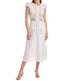 LoveShackFancy Tussan Midi Dress Women