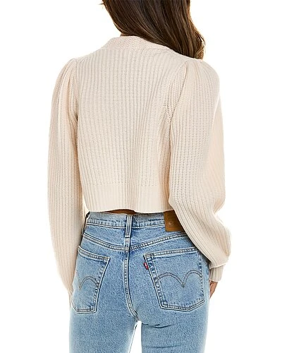 LoveShackFancy Songbird Avignon Cropped Wool & Cashmere-Blend Cardigan Women 4 LoveShackFancy Songbird Avignon Cropped Wool & Cashmere-Blend Cardigan Women - Image 2