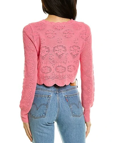 LoveShackFancy Muriel Crop Cardigan Women 4 LoveShackFancy Muriel Crop Cardigan Women - Image 2